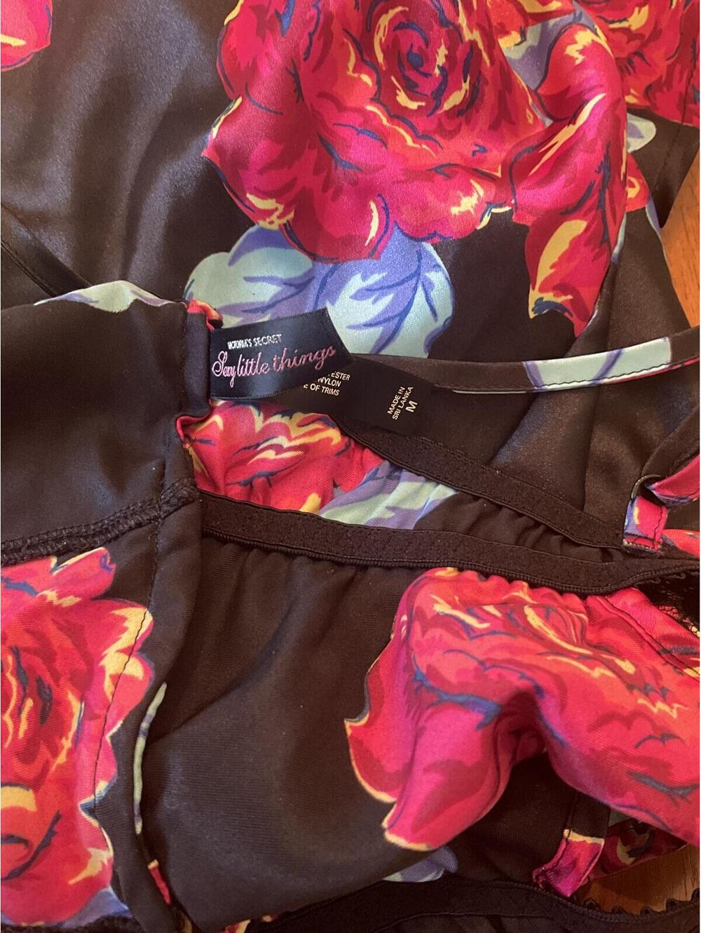 Victorias Secret Black Satin Lace Nightie - Picture 4 of 4